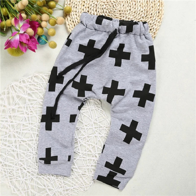 2019 Fashion Baby Boys Clothes Kids Casual Pants Children Long Cross Trouser Boy Harem Panties 100% Cotton Leggings Army Green