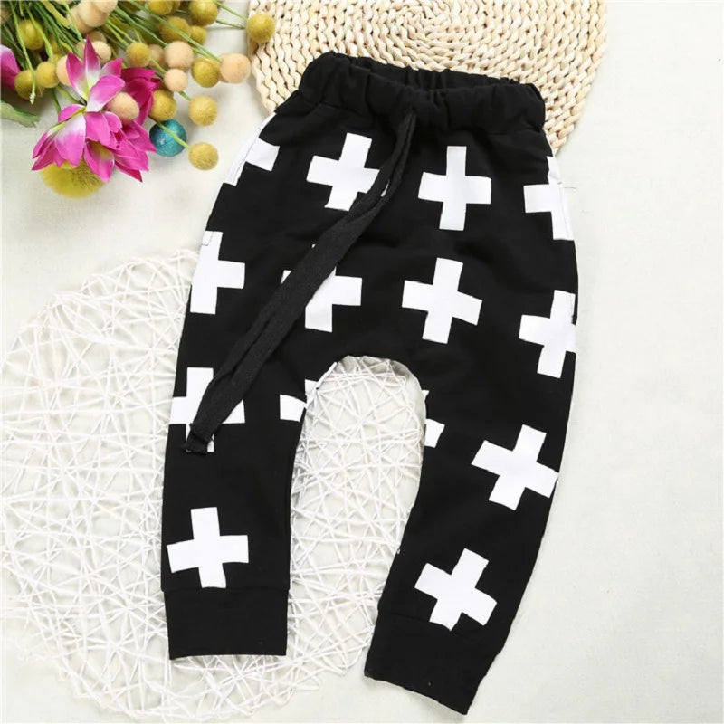 2019 Fashion Baby Boys Clothes Kids Casual Pants Children Long Cross Trouser Boy Harem Panties 100% Cotton Leggings Army Green