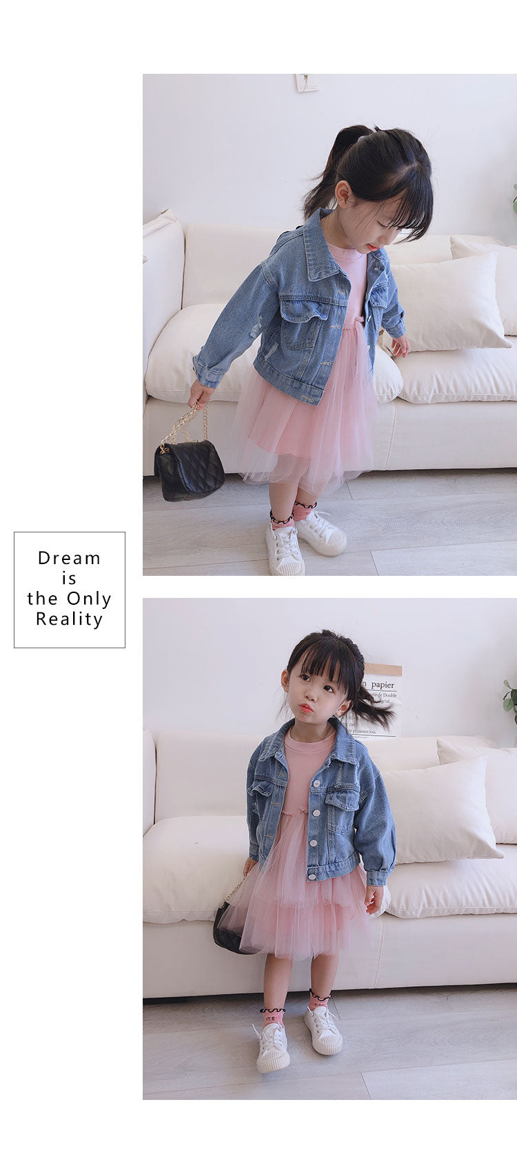 2-7 years Girls Denim Jackets Toddler Kids Baby Girl Coat Spring Autumn Clothes Children Cartoon Floral Jacket Coat Outwear