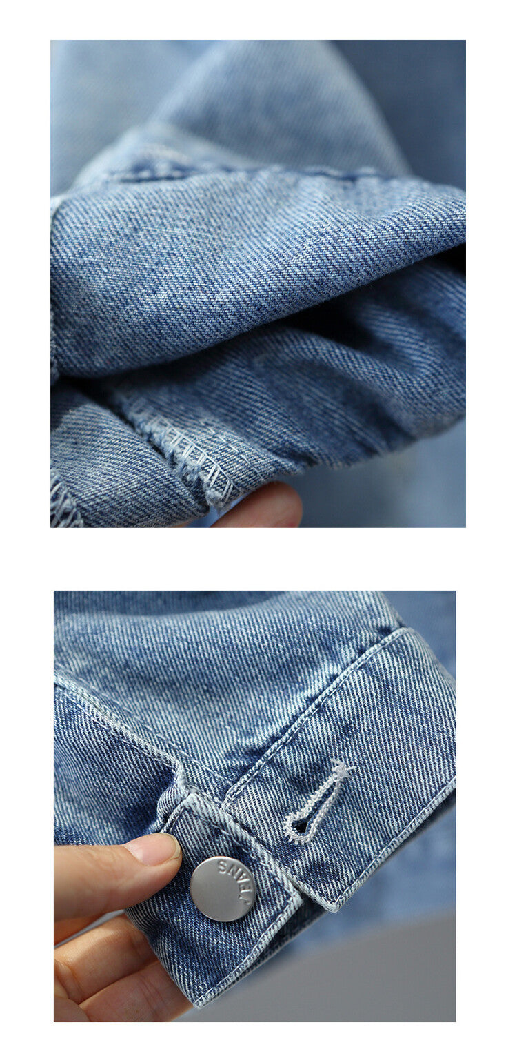 2-7 years Girls Denim Jackets Toddler Kids Baby Girl Coat Spring Autumn Clothes Children Cartoon Floral Jacket Coat Outwear