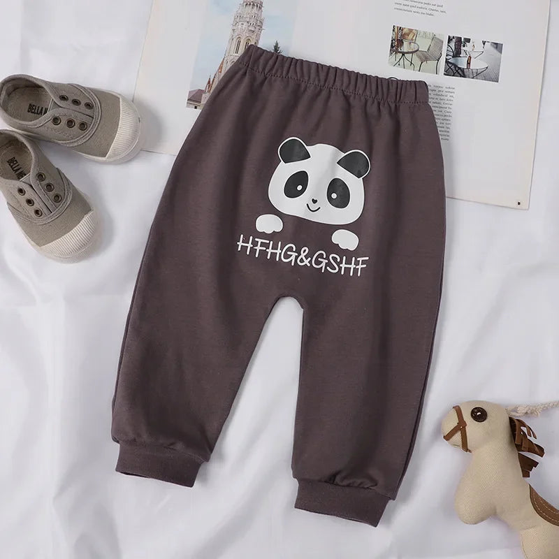 Newborn Baby Pants 6 Months Spring Autumn Leisure Harem Trousers 1 Year Baby Boys Girls Big PP Pant Baby Cotton Pants