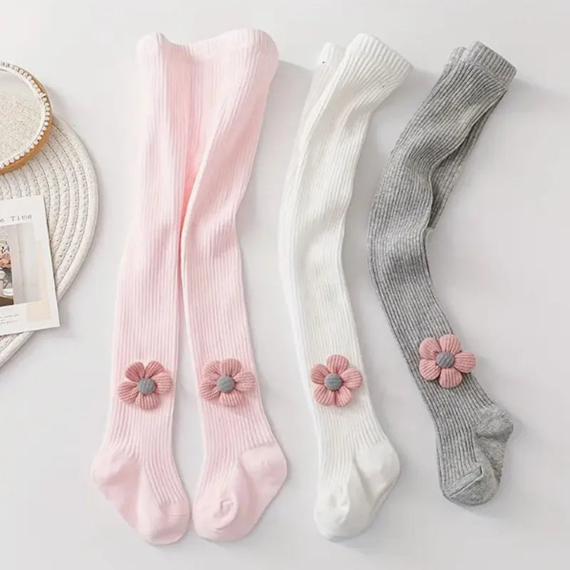1 set of children's pants for spring and autumn, wearing medium thick baby versatile princess pantyhose for outerwear