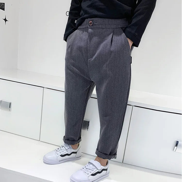 Children Clothing 2024 Spring New Children Casual Radish Pants Korean Version for Boys and Girls Baby Harlan Pants
