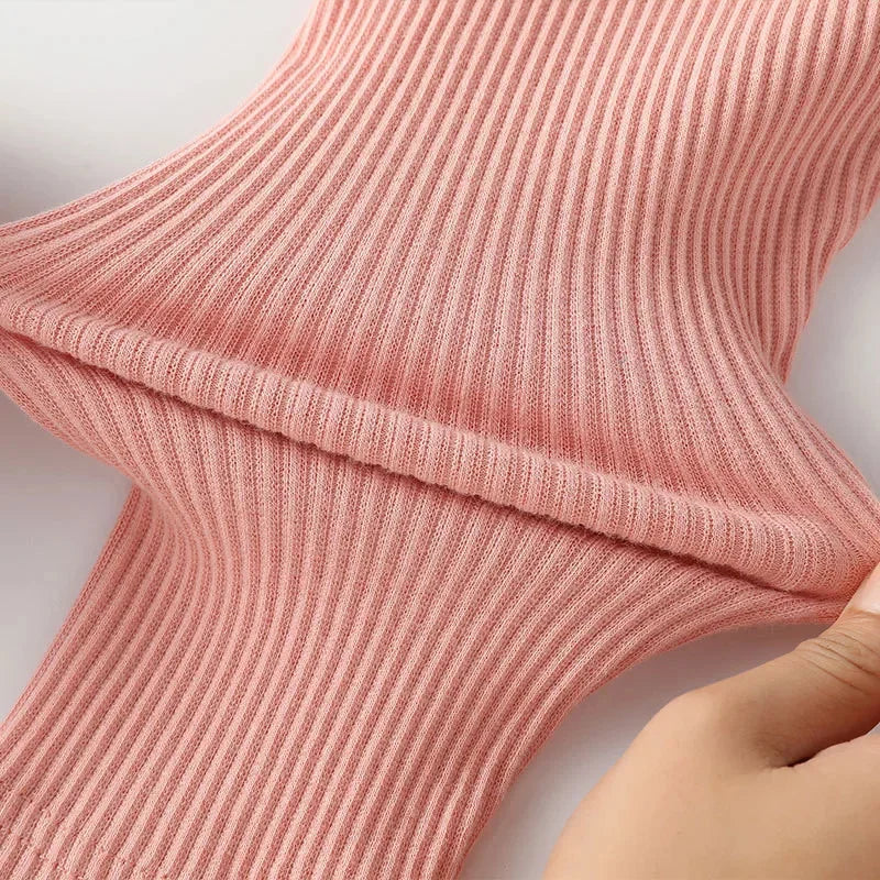 1-6Years Cotton Big PP Pants Spring Autumn Baby Girls Leggings Casual Kids Fashion Solid Long Trousers Children's Pants 2024 New