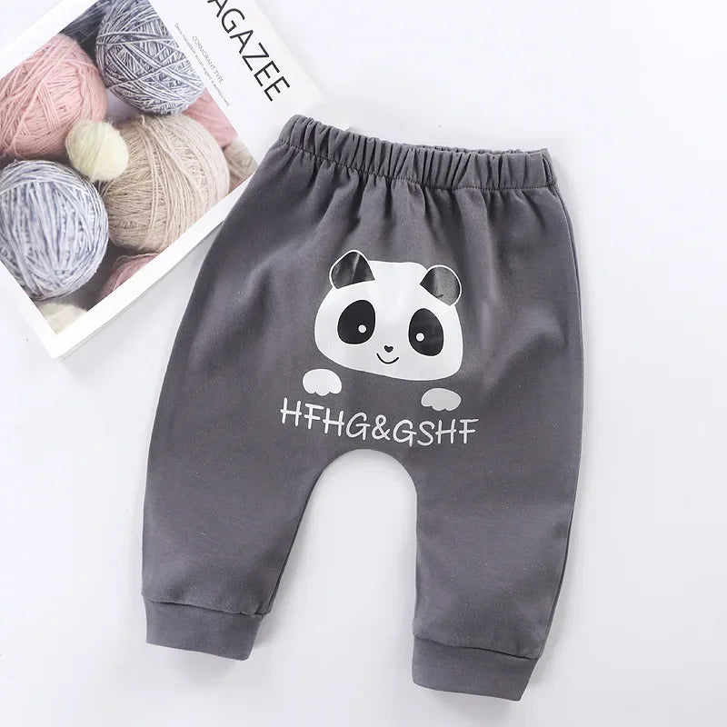 Newborn Baby Pants 6 Months Spring Autumn Leisure Harem Trousers 1 Year Baby Boys Girls Big PP Pant Baby Cotton Pants