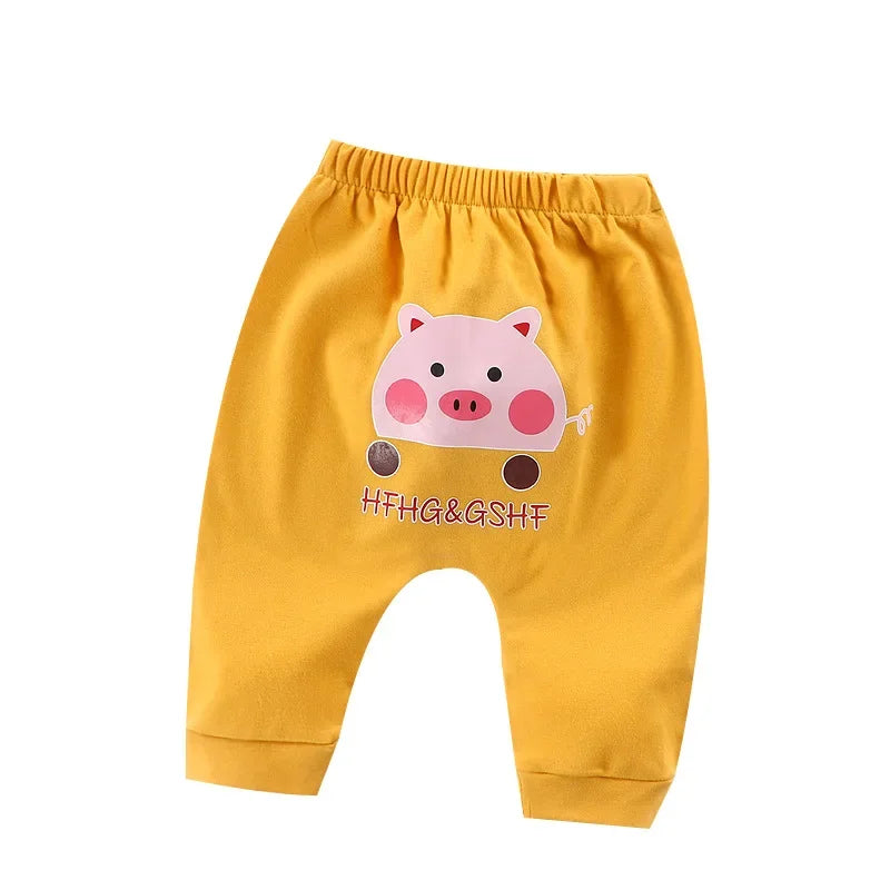 Newborn Baby Pants 6 Months Spring Autumn Leisure Harem Trousers 1 Year Baby Boys Girls Big PP Pant Baby Cotton Pants