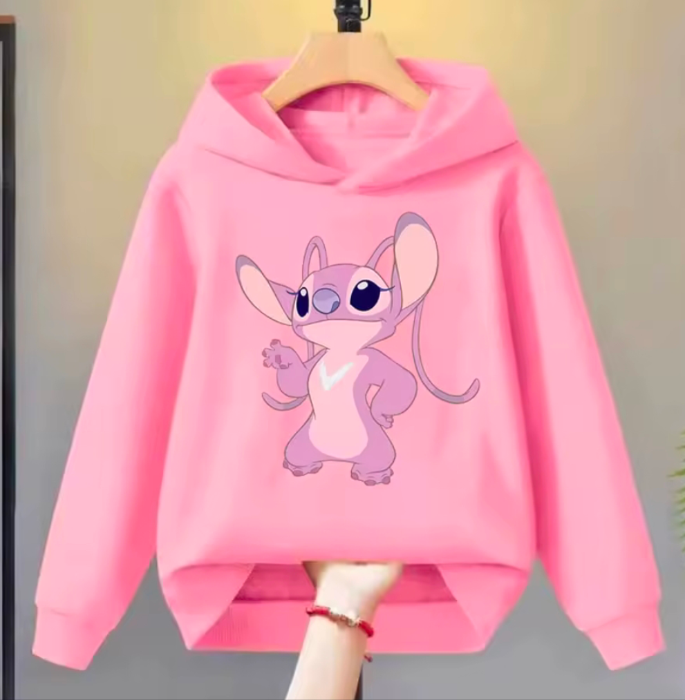 Sweats à capuche  Disney Angel pour enfants, mode, garçons et filles, automne et hiver