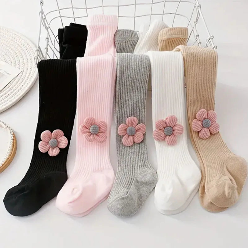 1 set of children's pants for spring and autumn, wearing medium thick baby versatile princess pantyhose for outerwear
