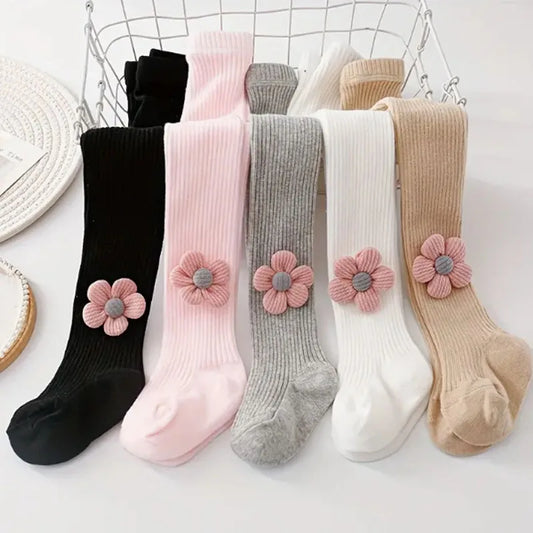 1 set of children's pants for spring and autumn, wearing medium thick baby versatile princess pantyhose for outerwear