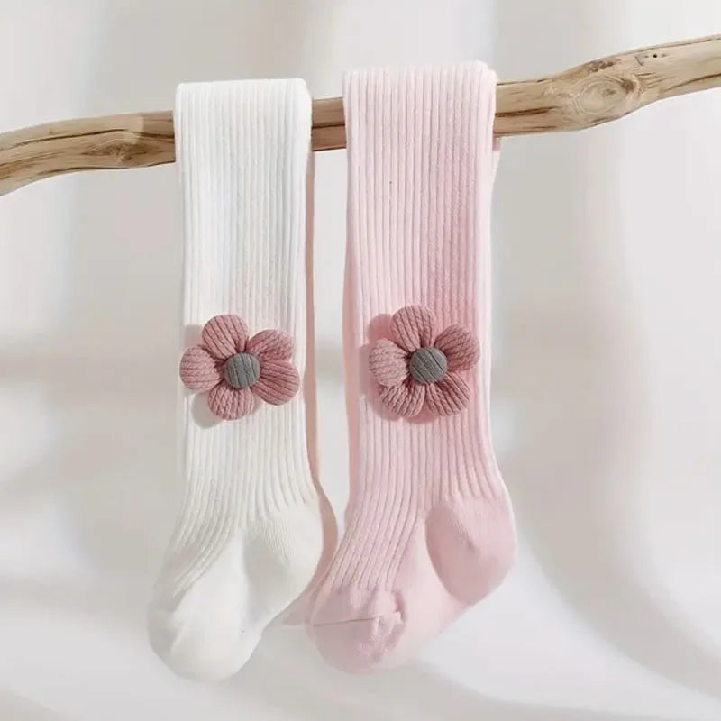 1 set of children's pants for spring and autumn, wearing medium thick baby versatile princess pantyhose for outerwear