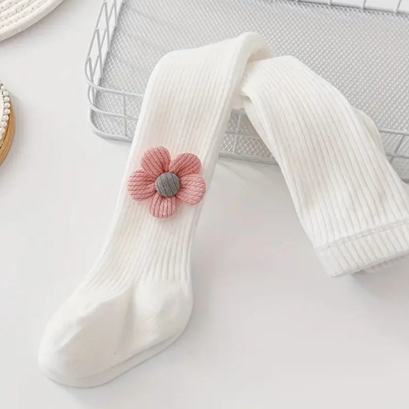1 set of children's pants for spring and autumn, wearing medium thick baby versatile princess pantyhose for outerwear