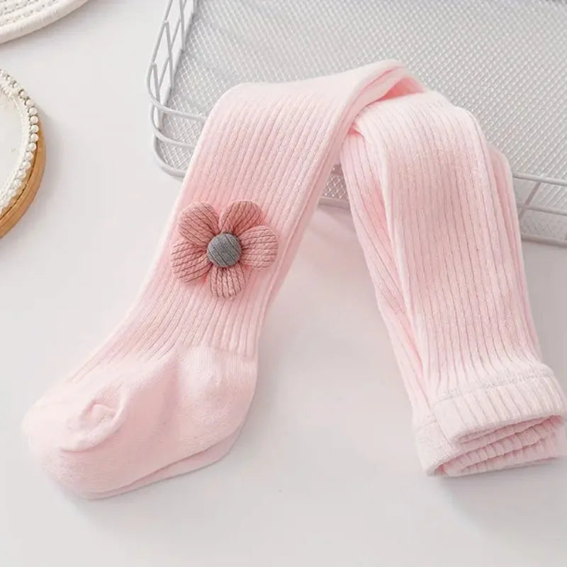 1 set of children's pants for spring and autumn, wearing medium thick baby versatile princess pantyhose for outerwear