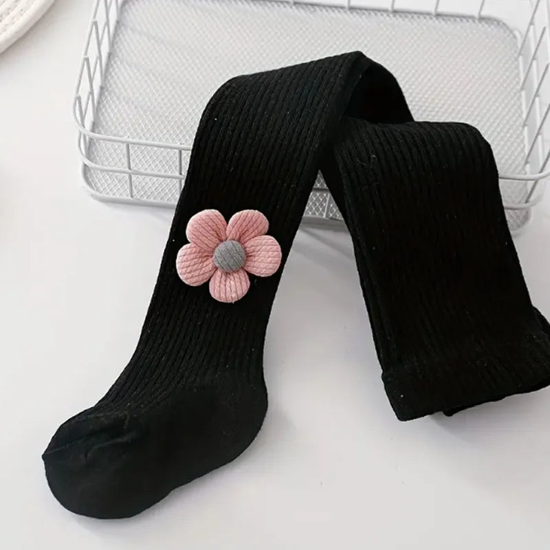 1 set of children's pants for spring and autumn, wearing medium thick baby versatile princess pantyhose for outerwear